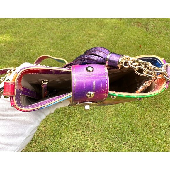 Brahmin Marley Multi Gumdrop Collection Leather Crossbody V04248940000050 NWT - Picture 8 of 16